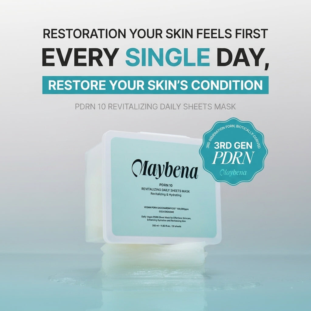 MAYBENA Revitalizing Sheet Mask (350mlx30szt) I PDRN 100,000PPM CICA EXOSOME