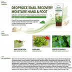Deoproce Snail Recovery Hand & Foot Cream 100 ml I Weź ze sobą ślimaka
