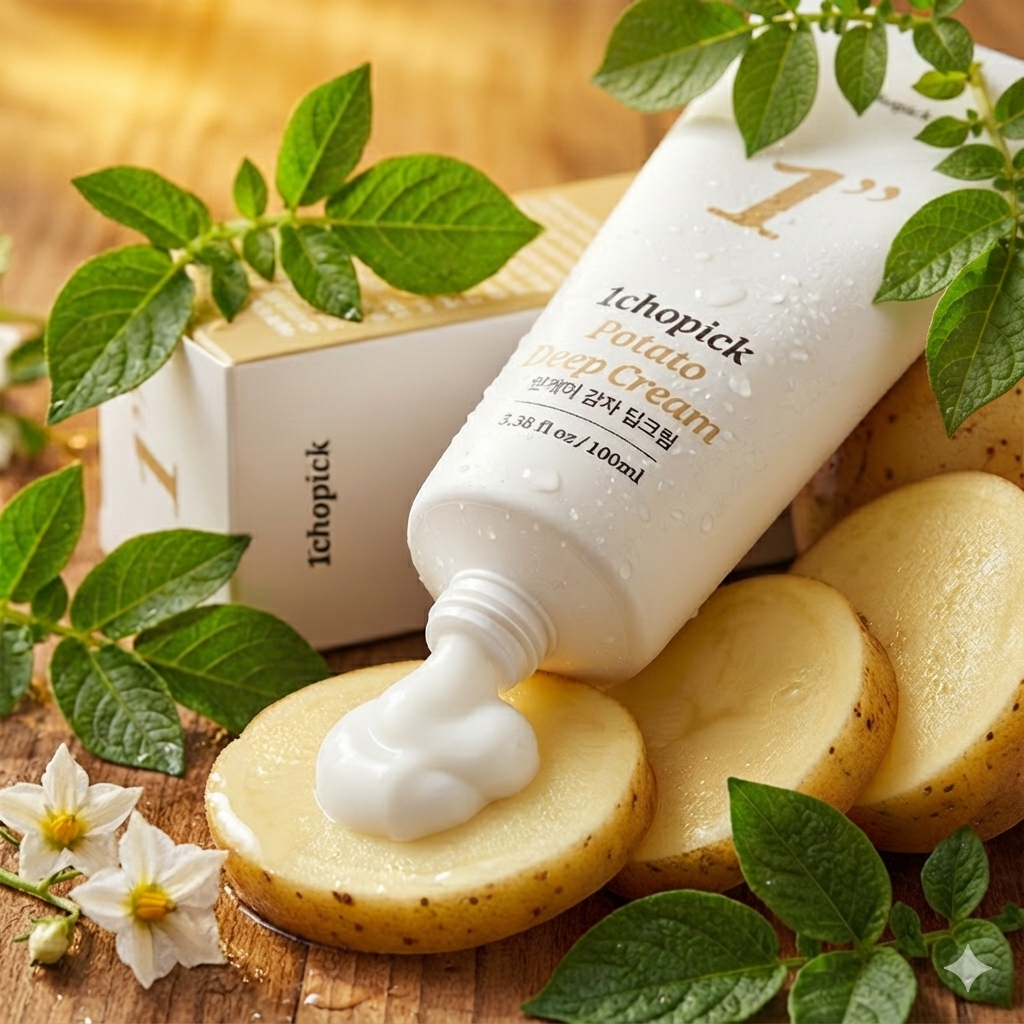 1CHOPICK Potato Deep Cream I 3 ziemniaki, Powoli przetworzone dla Twojej skóry