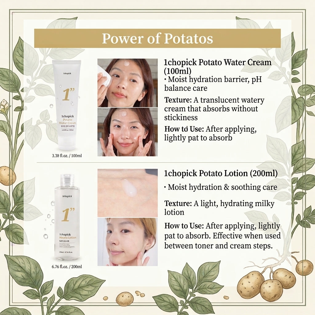 1CHOPICK Potato Lotion 200ml I Jeden balsam. Twarz i ciało, Moc ziemniaka