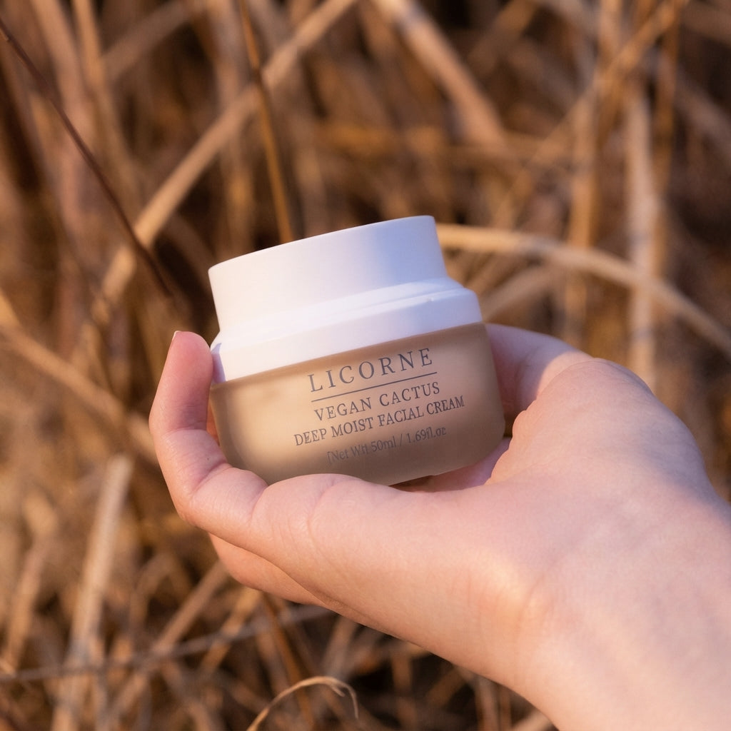 Licorne Vegan Cactus Deep Moist Facial Cream 50ml I Miękki, puszysty miąższ kaktusa