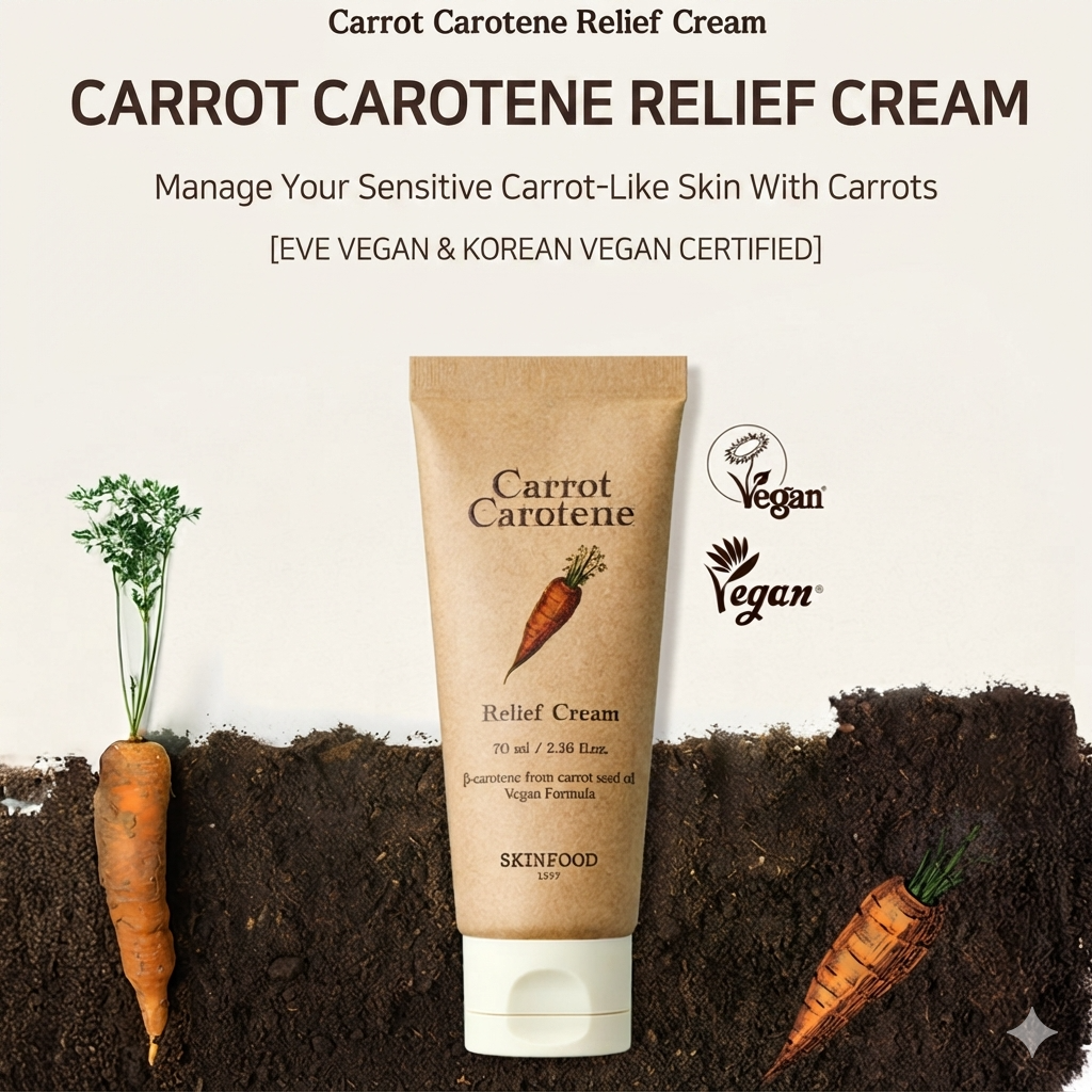 Skinfood Carrot Carotene Cleansing Foam 150ml I Naturalna Siła Marchewki dla Wrażliwej Cery