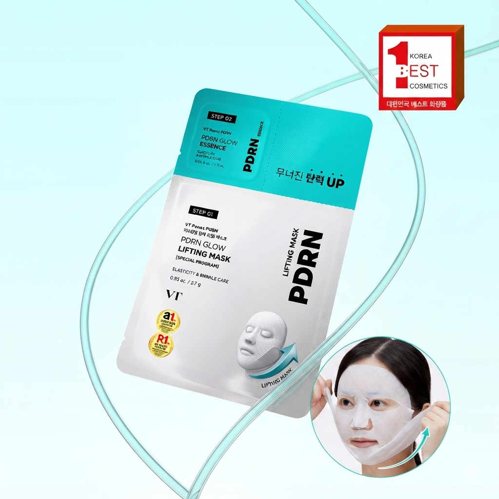 VT PDRN Glow Lifting Mask 1 maska w płachcie (27g) + esencja rozświetlająca (1,5 ml)