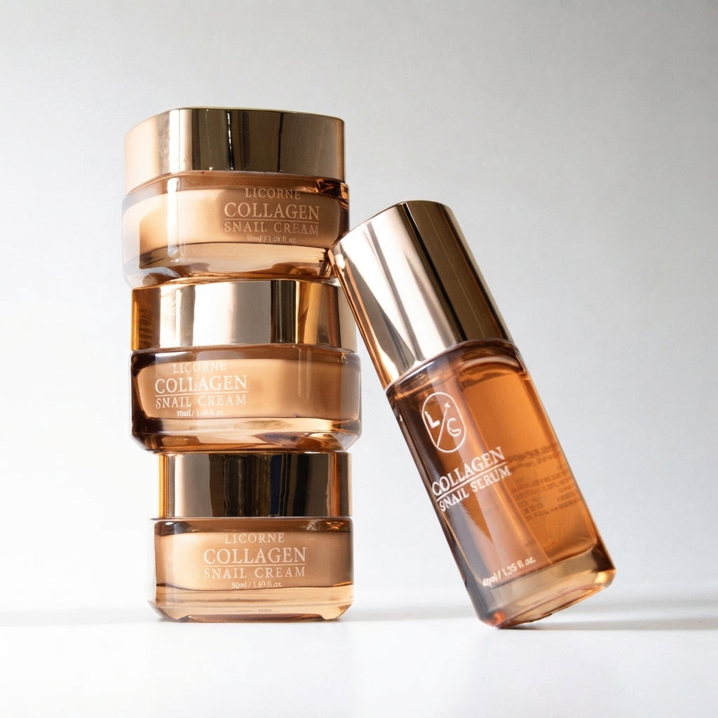LICORNE Collagen Snail Krem 50ml I Przeciwstarzeniowy krem do twarzy z kolagenem i śluzem ślimaka