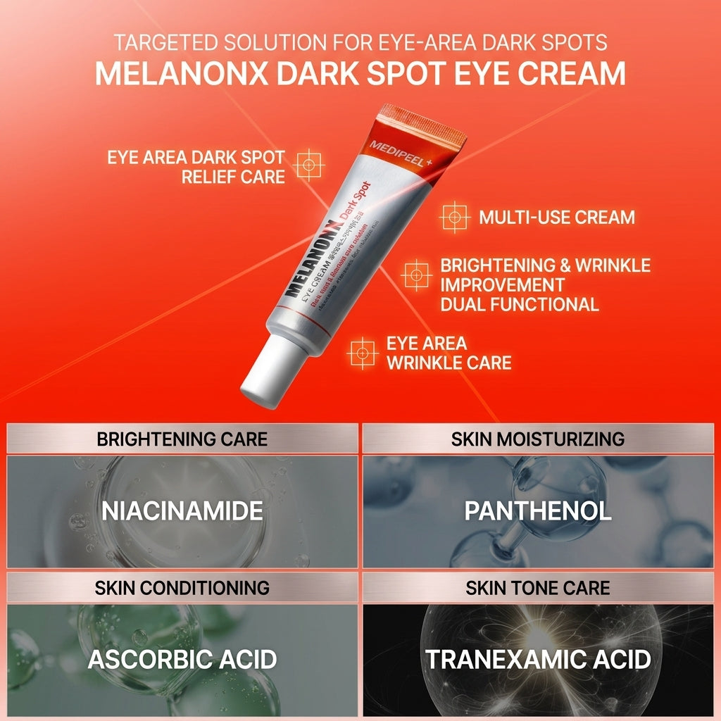 MEDIPEEL Melanonx Dark Spot Eye Cream (20ml) Blemish I Intensywnie rozjaśniający krem na przebarwienia