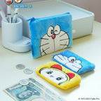 💙Doraemon Płaska Pluszowa Saszetka I Kawaii Anime Kosmetyczka Organizer