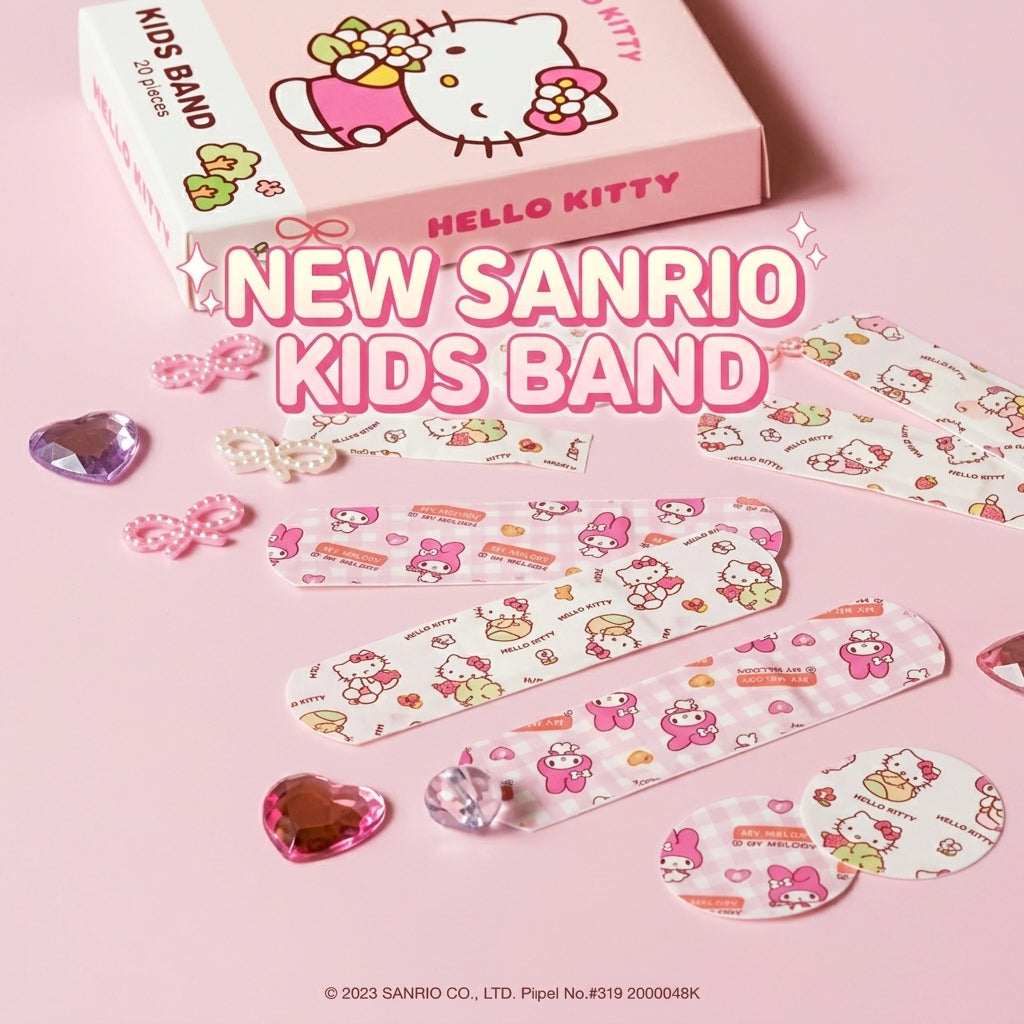 Plastry dla Dzieci Hello Kitty 20szt I Mały plasterek, wielka dawka uroku Hello Kitty! 🎀