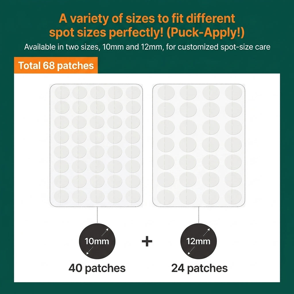 Madeca21 Relief Spot Care Patch (68szt) I Odpowiednie do stosowania przed wyciskaniem niedoskonałości