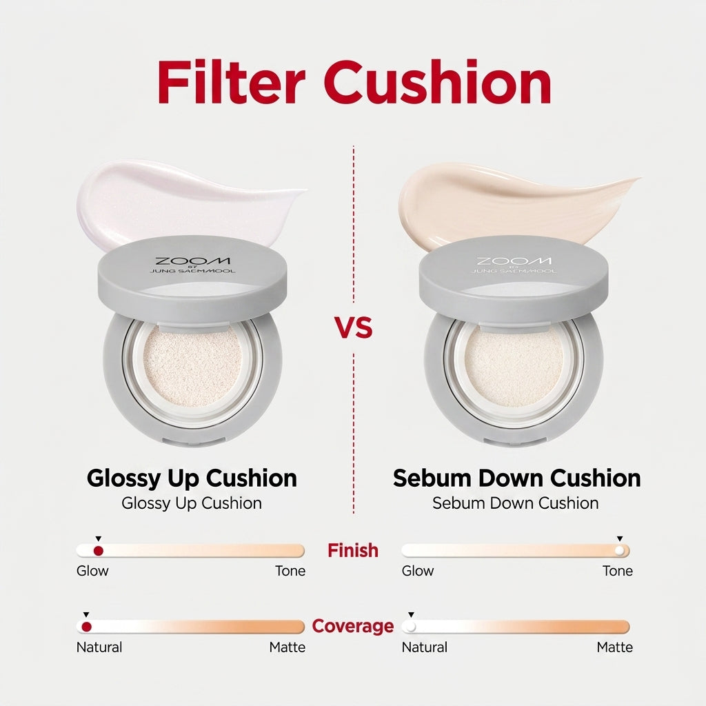 ZOOM by JUNGSAEMMOOL Glossy Up Cushion 4g | Mini Cushion z Efektem Glow