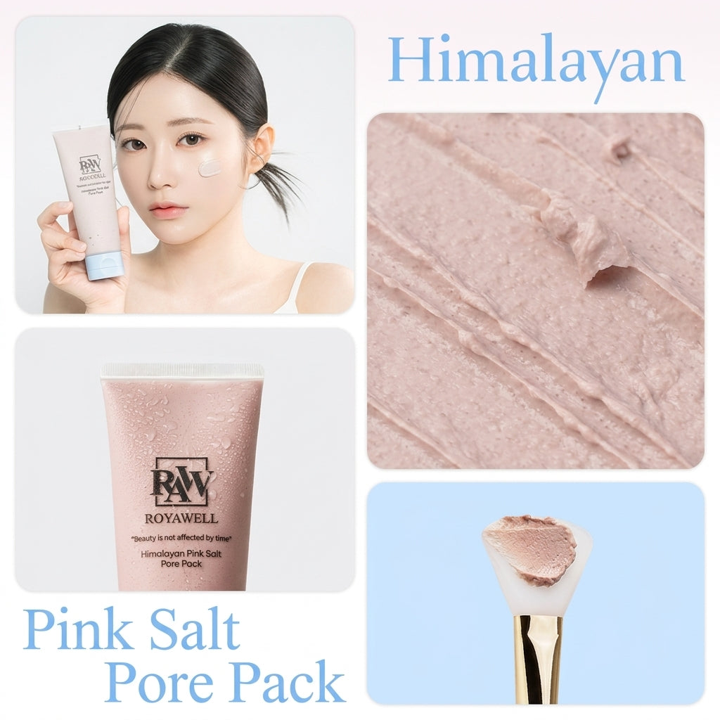 Royawell Himalayan Pink Salt Pore Pack 120g I maska głęboko oczyszczająca i zmniejszająca pory