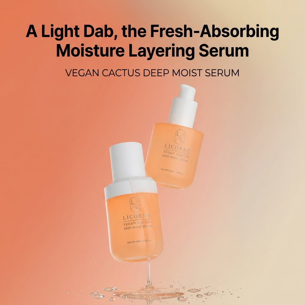 LICORNE Vegan Cactus Deep Moist Serum | Wegańskie Serum Nawilżające z Ceramidami