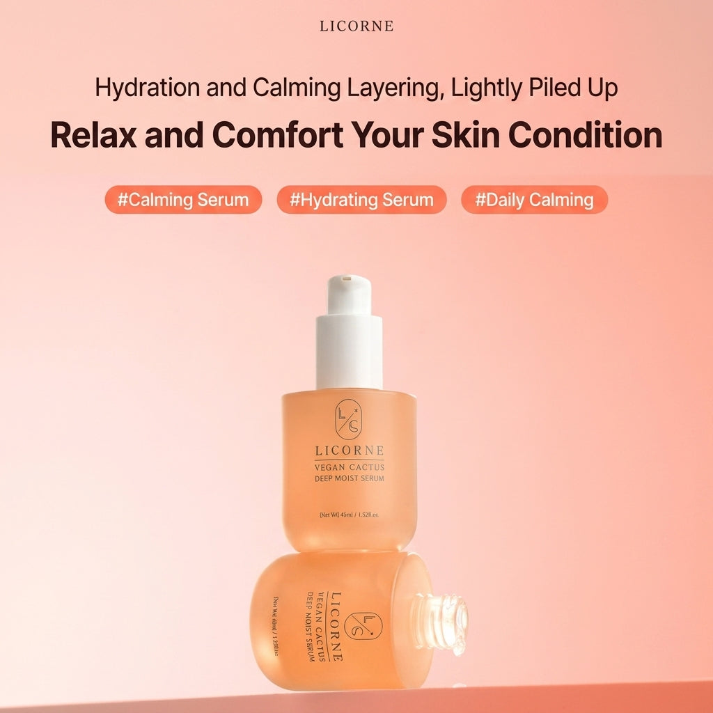 LICORNE Vegan Cactus Deep Moist Serum | Wegańskie Serum Nawilżające z Ceramidami