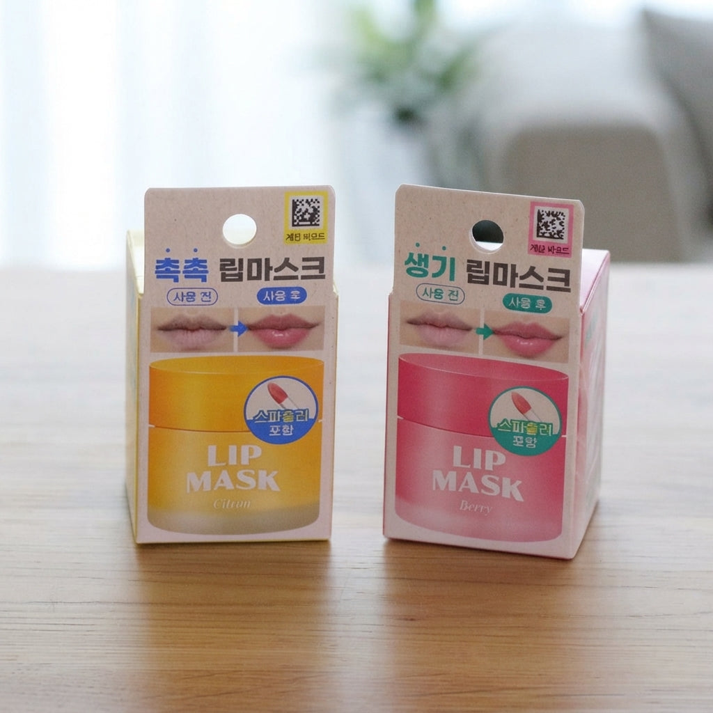 Maska do Ust na Noc [Berry] (20g) – Odżywcza Całonocna Pielęgnacja z Szpatułką