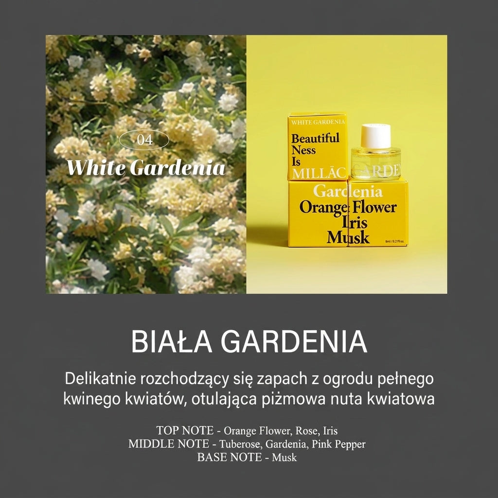 MILLAC Probiotics Intimate Perfume I 04.White Gardenia +24h Wegański Olejek Zapachowy