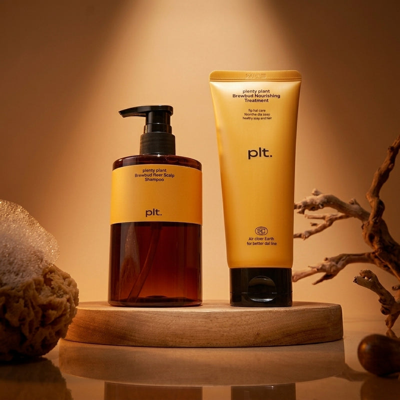 Plenty Plant Brewbird Beer Shampoo & Treatment Set I - Aura3AM