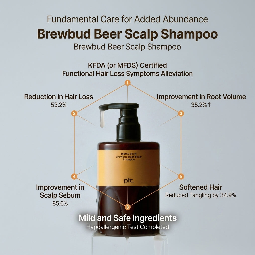 Plenty Plant Brewbird Beer Scalp Shampoo I Wzmacniający szampon do skóry głowy z ekstraktem piwa – objętość i zdrowy scalp
