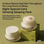 Plenty Plant Melting Capsule Ginseng Sleeping Pack 50g I 62,8% wody z młodego żeń-szenia