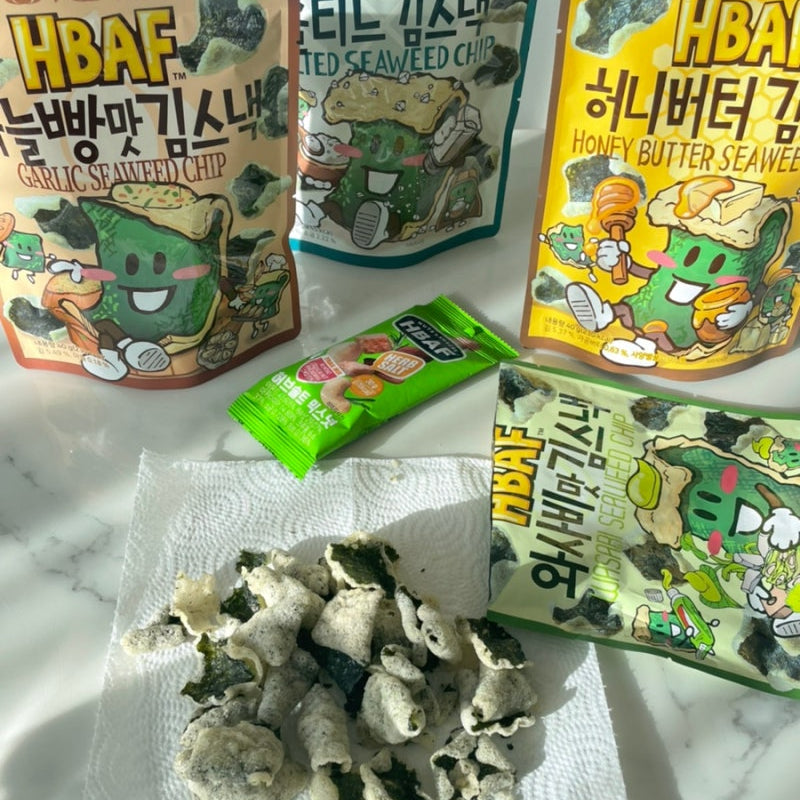 HBAF Honey Butter Gim Snack Koreańska Przekąska z Wodorostów 40g
