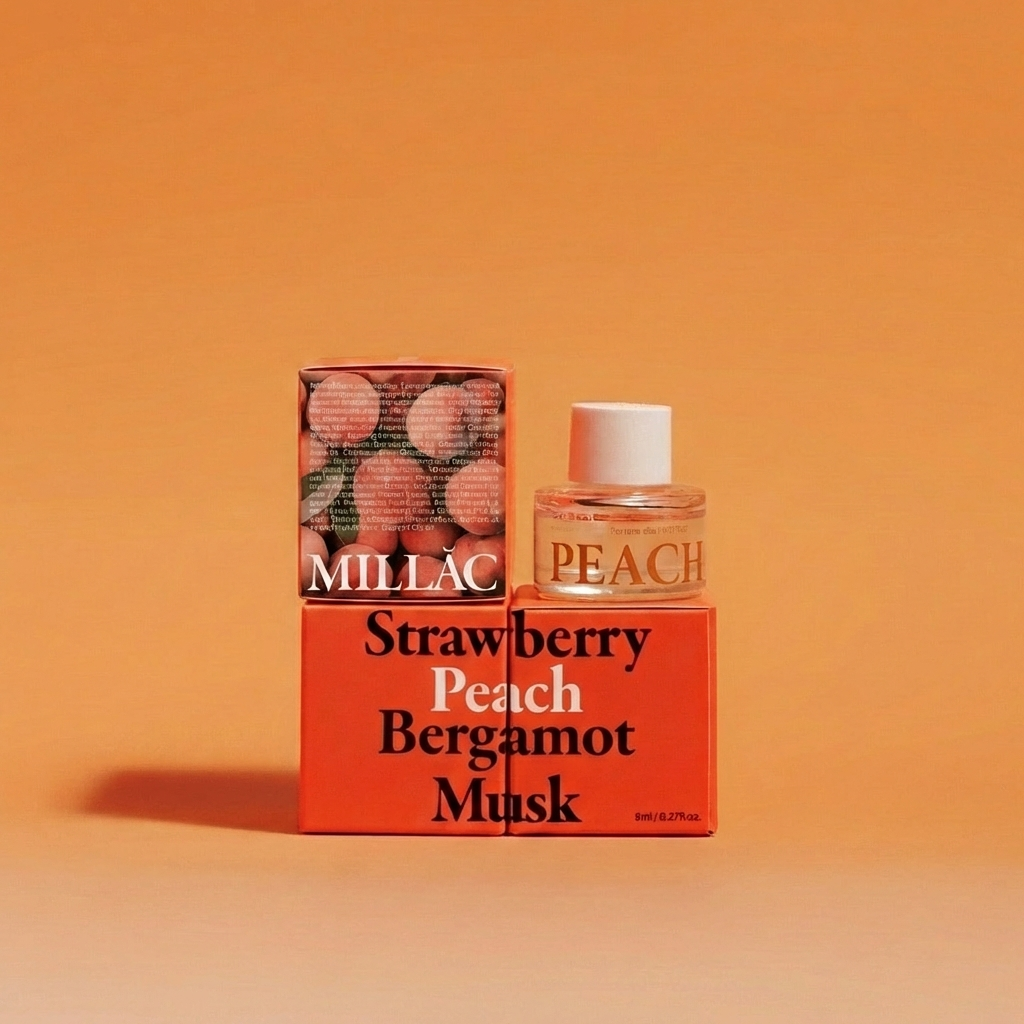 MILLAC Probiotics Perfume I 02.Peach Musk +24h Wegański Olejek Zapachowy