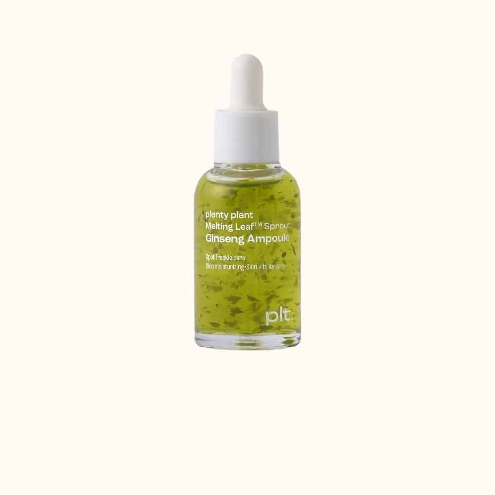 Plenty Plant Melting Leaf Ginseng Ampoule I Rozświetlająca ampułka z żeń-szeniem – intensywna regeneracja i glow