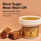 SKINFOOD Black Sugar Mask Wash Off – Peelingująca Maska do Twarzy z Czarnym Cukrem (120g)