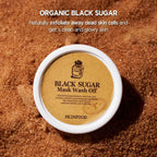 SKINFOOD Black Sugar Mask Wash Off – Peelingująca Maska do Twarzy z Czarnym Cukrem (120g)