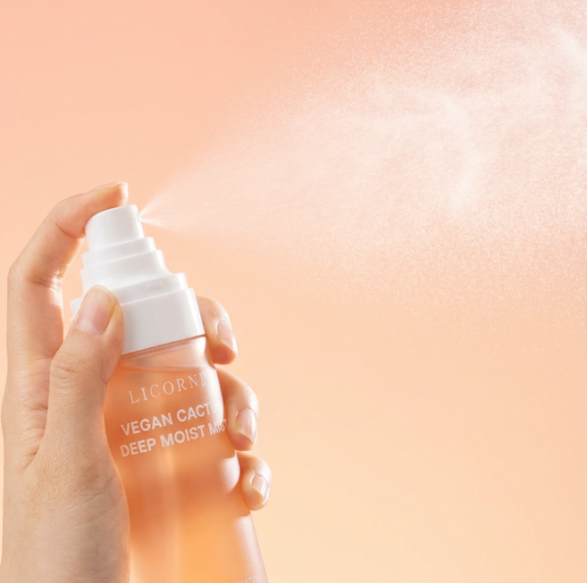 Licorne Vegan Cantus Deep Moist Mist 100ml I Nawilżająca mgiełka do twarzy z ekstraktem z kaktusa (vegan)