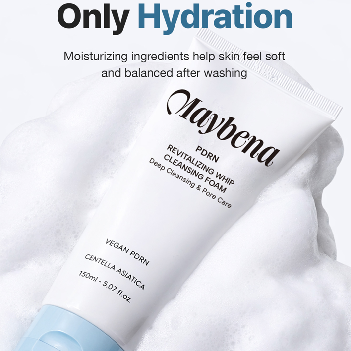 MAYBENA PDRN Revitalizing Whip Cleansing Foam I PDRN Centella Asiatica