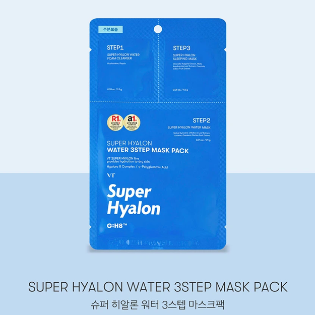 VT Super Hyalon Water 3-Step Mask Pack 24g