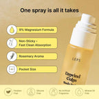 LEPS Unwind Calm Body Spray (55ml) I 9% Chlorek Magnezu i Kompres Botaniczny. Odprężenie dla ciała, miękkość dla skóry.