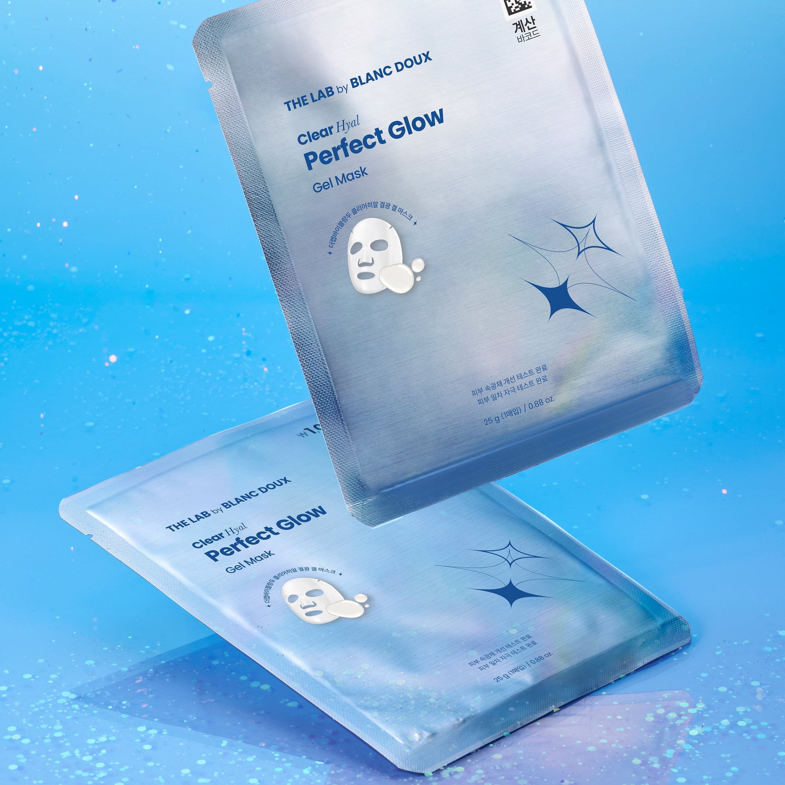 THE LAB by BLANC DOUX Clear Hyal Perfect Glow Gel Mask 25 g I Intensywne Nawilżenie i Naturalny Blask Skóry