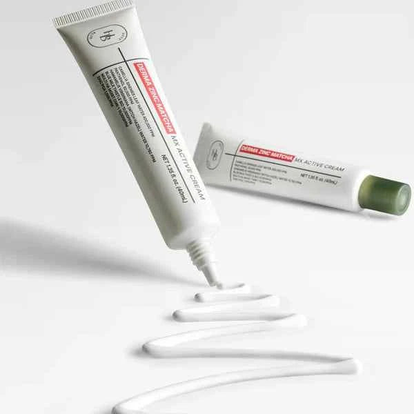 HEVEBLUE Derma Zinc Matcha MX Active Cream 40ml | 41,4% wody matcha spotyka 5% pantenolu