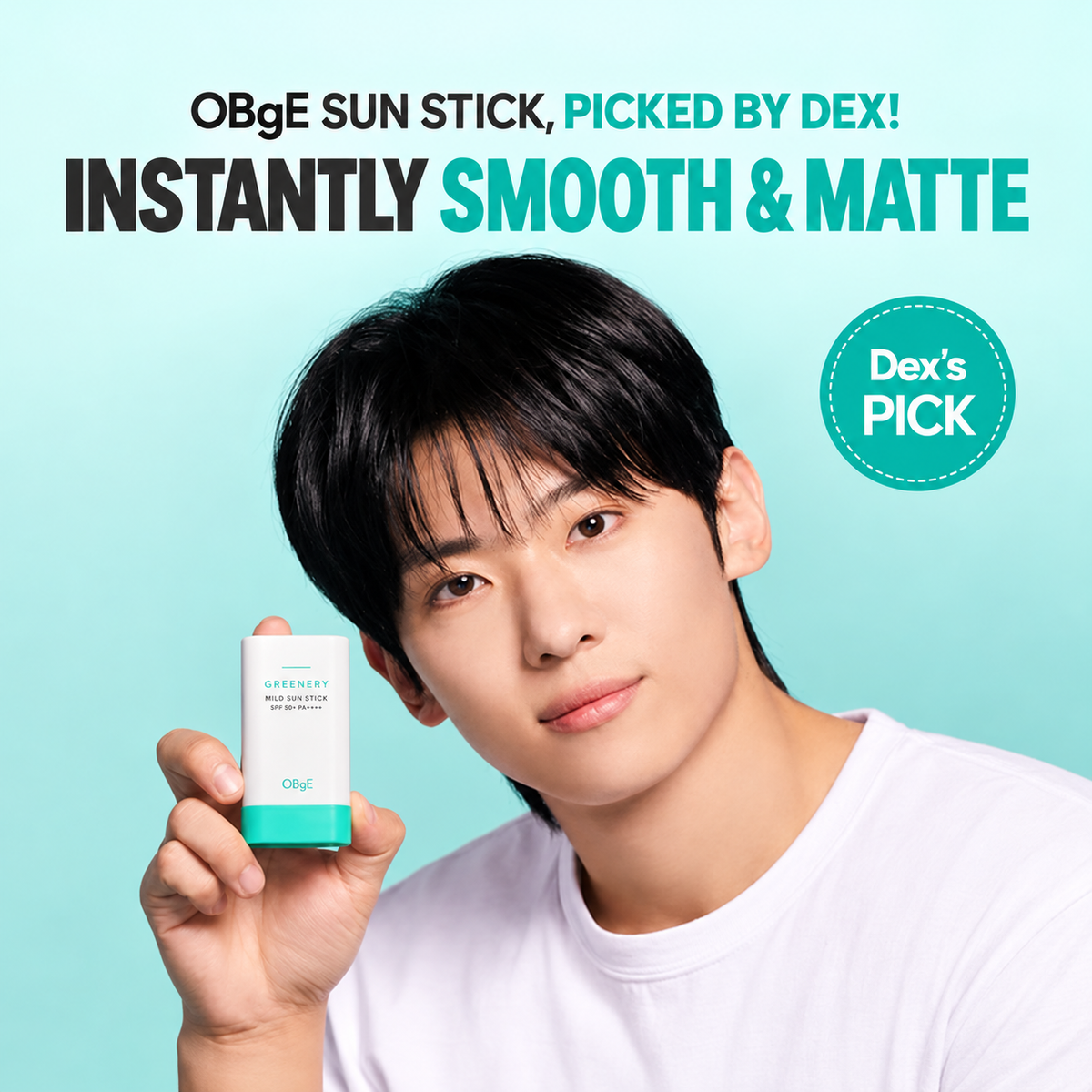 OBGE Pore Zero Oil Control Sun Stick SPF50+ PA++++ 18g | Dla skóry tłustej