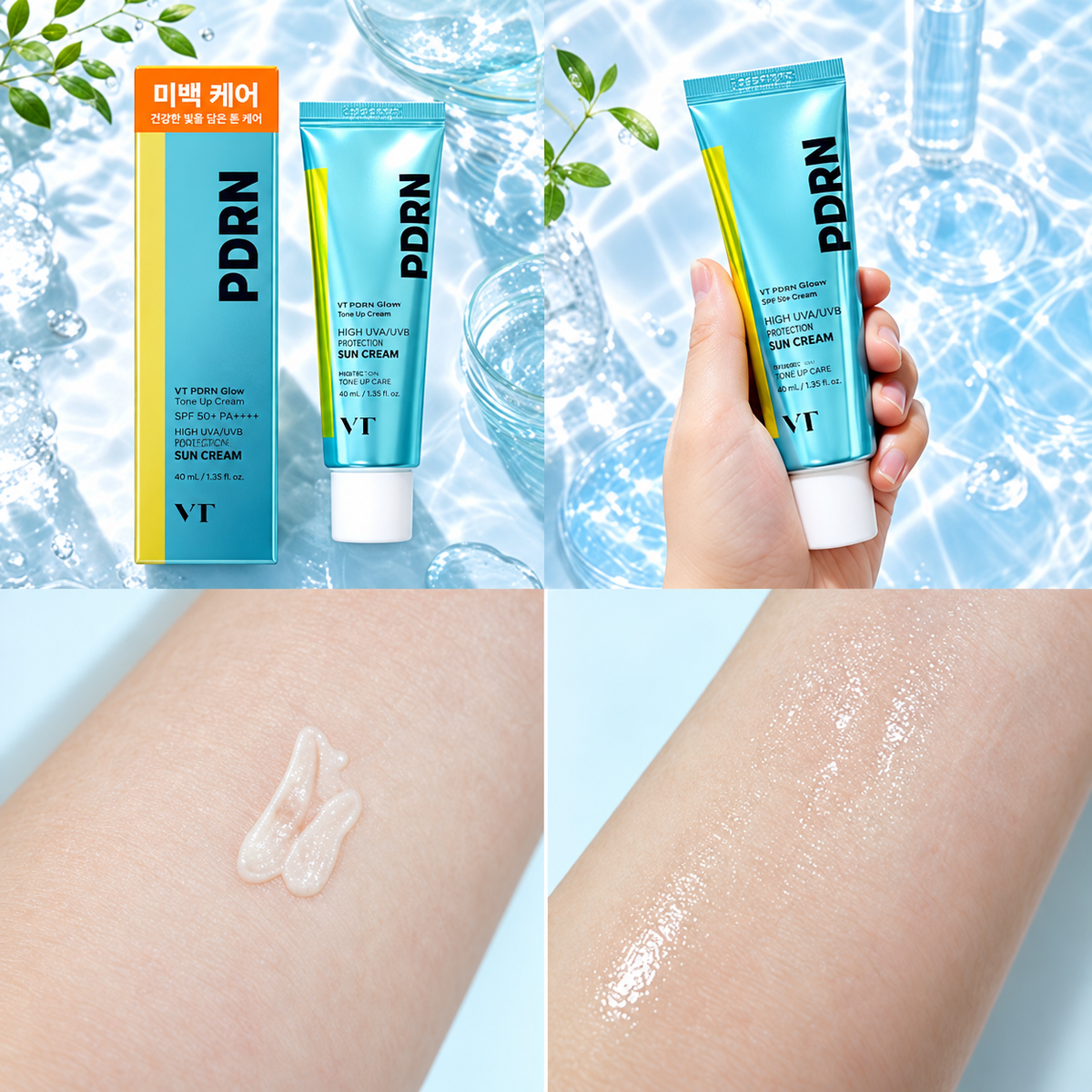 VT PDRN Tone On Capsule Gel Cream 50ml | Lekki krem-żel z kapsułkami nawilżającymi
