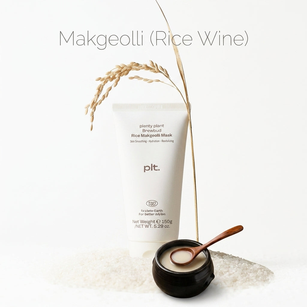 Plenty Plant Brewbird Ricewine Mask I Słodki pocałunek ryżu, drożdży i czasu.