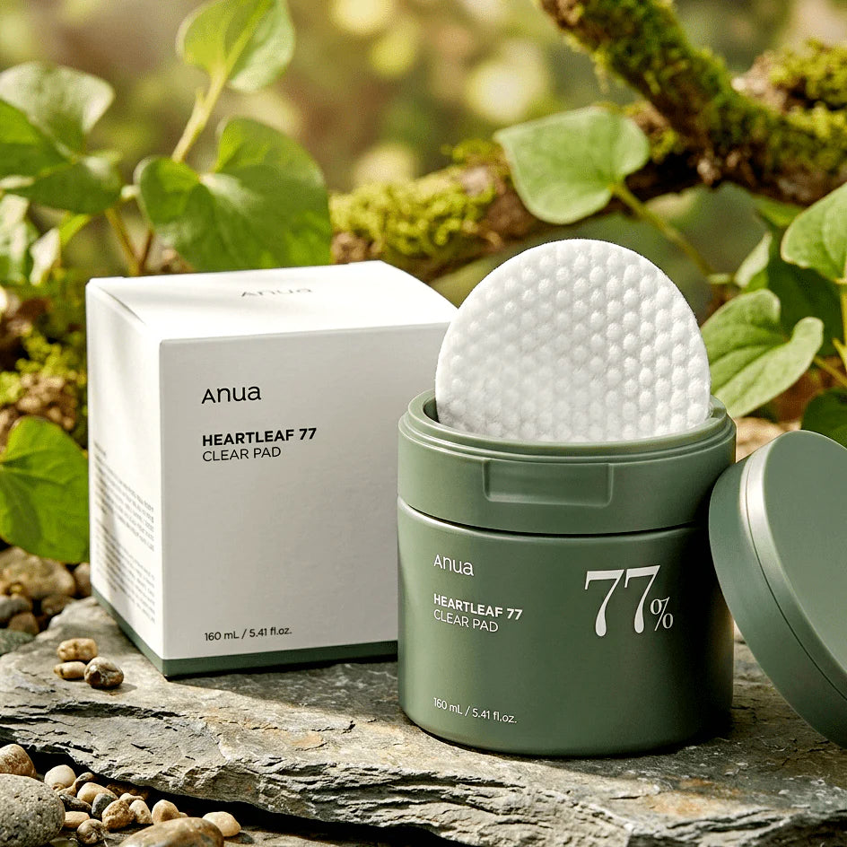 ANUA Heartleaf 77% Clear Pad 160ml (70 szt) – Kojąco Oczyszczające Płatki Tonizujące z Pstrolistką Sercowatą