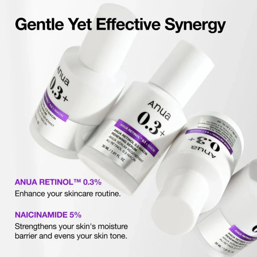 ANUA Nano Retinol™ 0.3% + Niacin Renewing Serum 30ml | Renewal Version