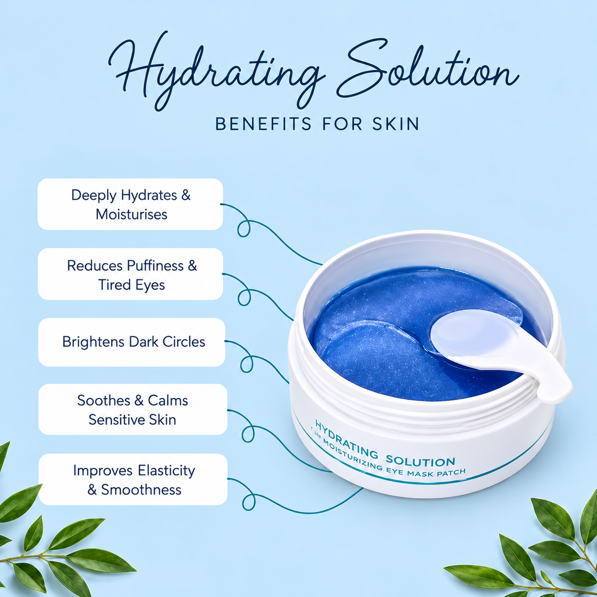 BEAUUGREEN Coral & Aqua Hydrogel Eye Patch 60 szt