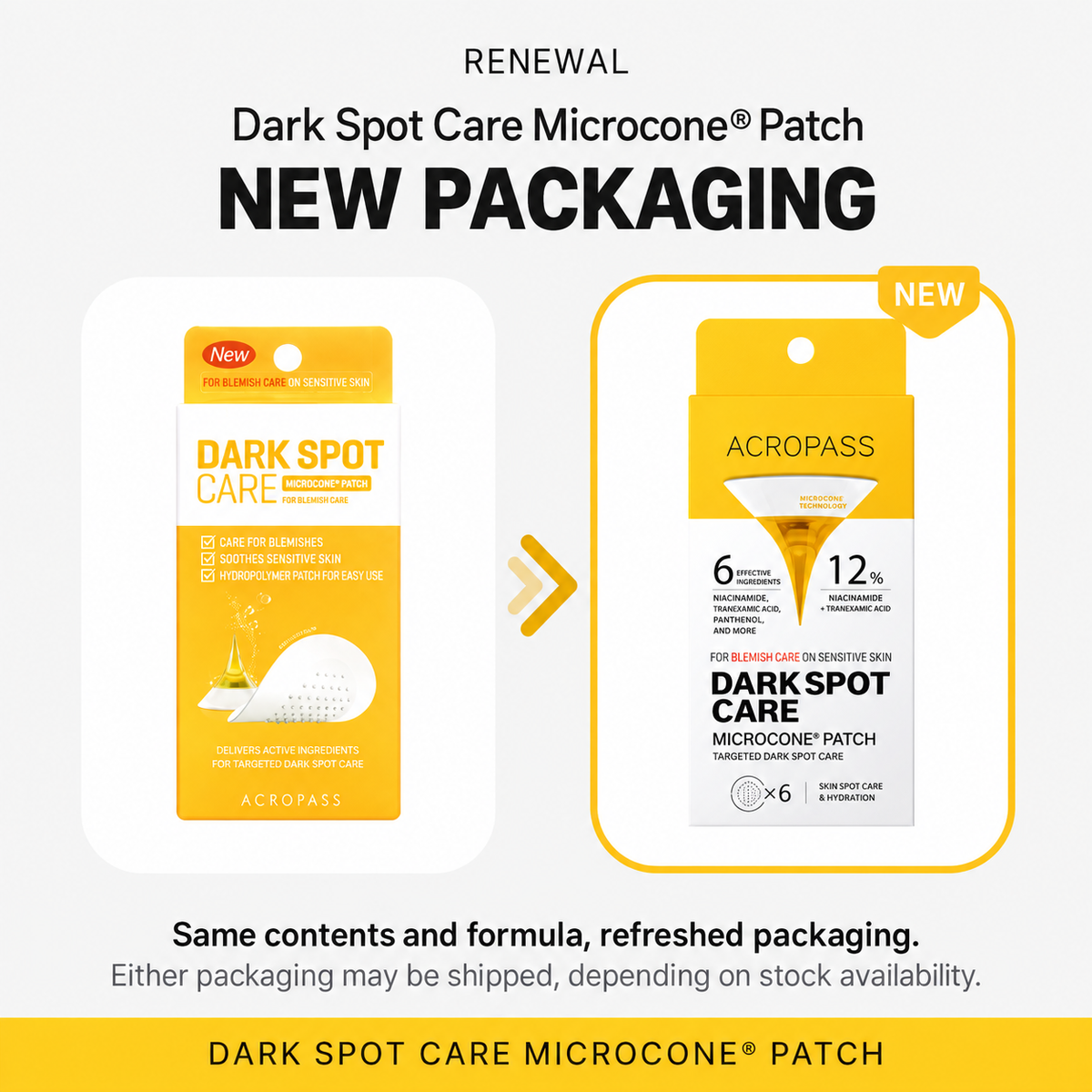 ACROPASS Dark Spot Care 6 szt | Microcone
