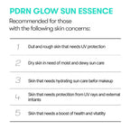 VT PDRN Glow Sun Essence SPF50+ PA++++ 50 ml | Nawilżające wykończenie z efektem glow