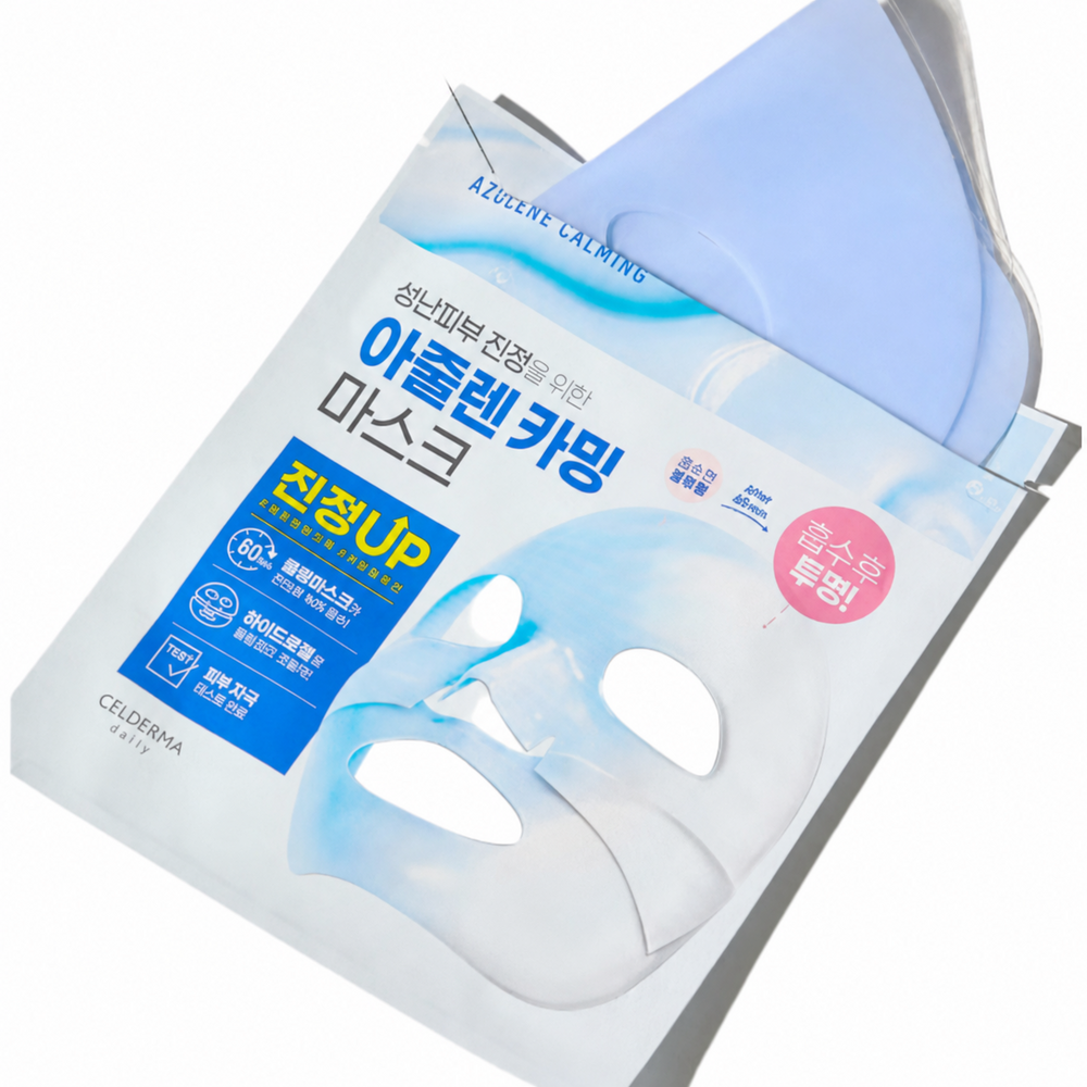 Celderma Transforming Azulene Calming Mask 28g I 1~2hr