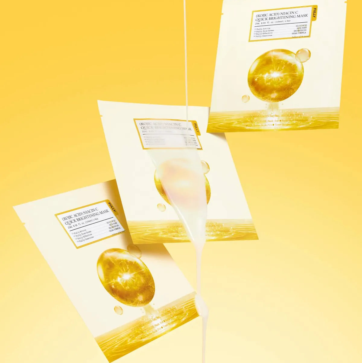 FULLY Kojic Acid Niacin C Quick Brightening Mask (1szt/25ml)