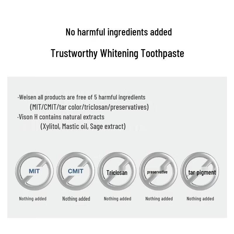 Vussen H Brightening Toothpaste 120g | Ostem Pharma 5% hydroksyapatytu
