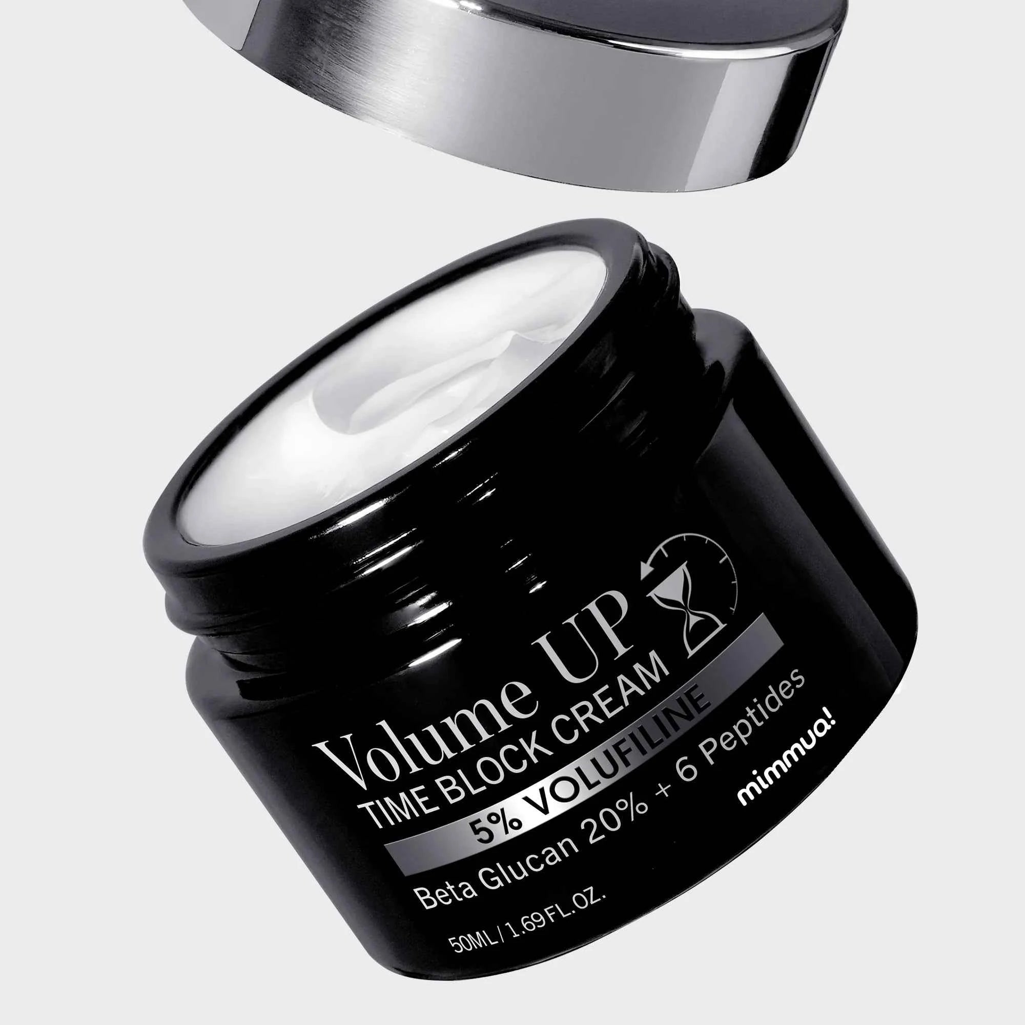 Mimmua! Volume UP Time Block Cream 50ml – Wypełniający Krem Przeciwstarzeniowy z 5% Wolufiliny i 6 Peptydami