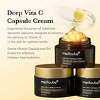 MEDICUBE Deep Vita C Capsule Cream – Rozjaśniająco-Ujędrniający Krem Kapsułkowany (55g)