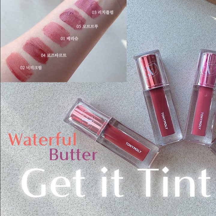 TONYMOLY Get it Tint Waterful Butter I Nawilżający tint do ust o maślanej konsystencji (kolor 12 After Coral)