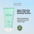 GOODAL Heartleaf Hyaluron Soothing Pore Cleansing Foam I Kojąca pianka oczyszczająca z heartleaf – pory, sebum i nawilżenie