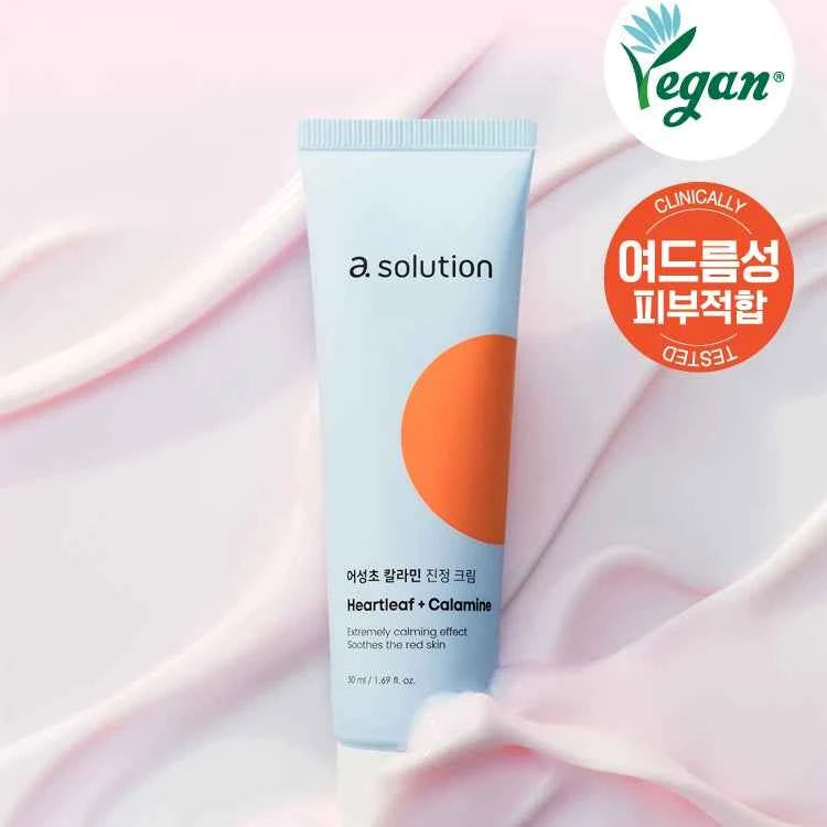 A-Solution Heartleaf Calamine Soothing Gel Cream 50ml I Delikatny różowy żel z dodatkiem kalaminy