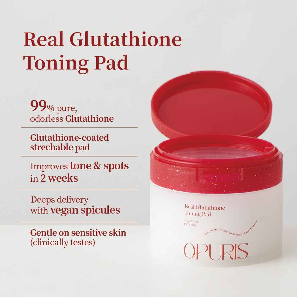 OPURIS Glutathione Toner Pad (60szt) I płatki na przebarwienia